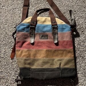 BOGO FREE K2 Classic Fashion Striped Canvas Boho Bag Tote Bag